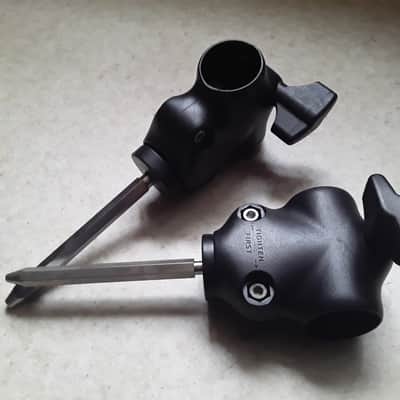 Pair of Matching Roland V-drum Pad Mount Clamps with Mounting Rods (*Sale Ends Soon*) image 2