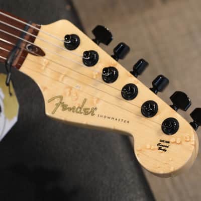 2003 Fender Custom Shop Showmaster Neck Thru Electric Guitar Birdseye Blue Quilt + OHSC image 11