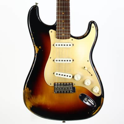 Fender Custom Shop LTD NAMM 59 Reissue Stratocaster Heavy Relic 2017 Roasted Neck 1959 Sunburst image 2