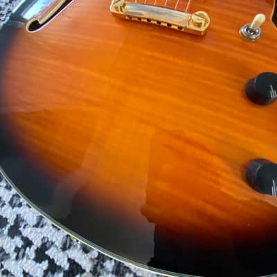 D'Angelico Excel EX-DC Semi-Hollow with Stop-Bar Tailpiece 2010s - Vintage Sunburst image 4