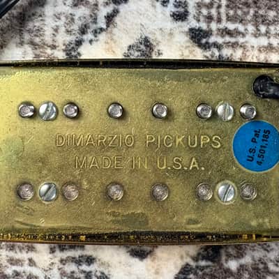 DiMarzio DP155 Tone Zone 4- Conductor Humbucking Guitar Pickup w/ Gold Cover! image 4