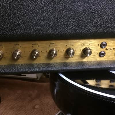 Marshall JMP 1959 Super Lead 2-Channel 100-Watt Guitar Amp Head 1967 - 1975 - Black image 3