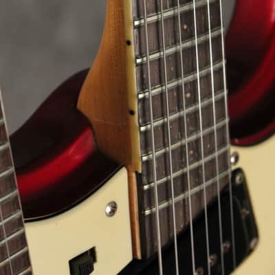 Mosrite Double Neck w/Vibramute Electric Mandolin 6 string 1964 Candy Apple Red image 22