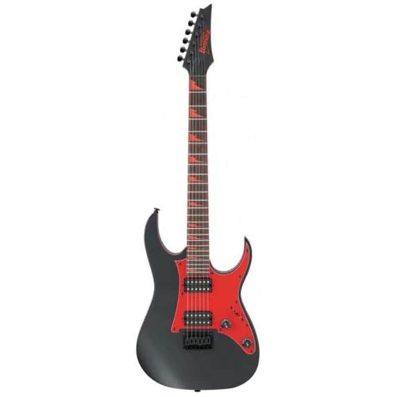 Ibanez RG Gio GRG131DX Electric Guitar, Bound Treated New Zealand Pine Fingerboard, Black Flat image 1