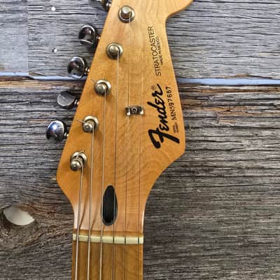 Fender Standard Stratocaster with Vintage Tremolo, Maple Fretboard 1991 - 1997 - Crimson Red Metallic image 10