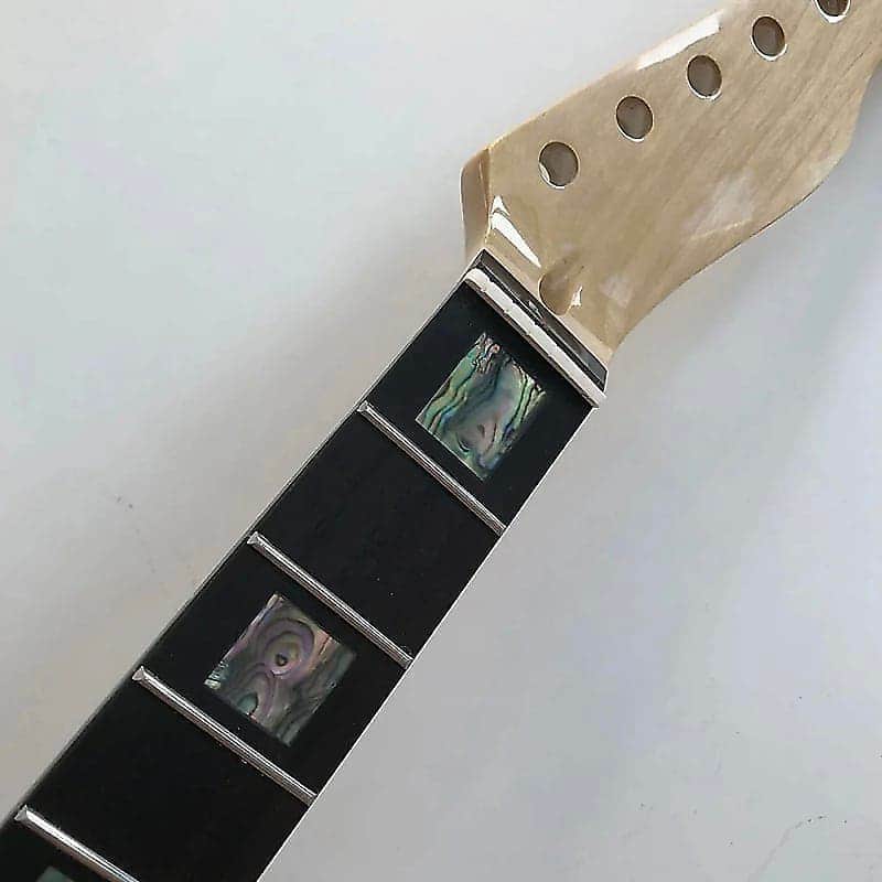 Glossy Finish Guitar Maple Tele Style Neck, 22 Frets Rosewood Fingerboard image 1