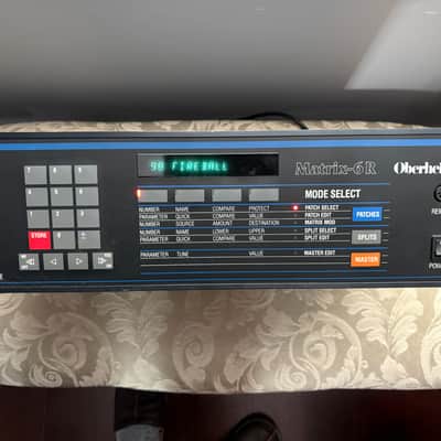 Oberheim Matrix 6R Rackmount 6-Voice Synthesizer 1986 - Black