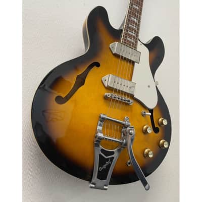 Epiphone Casino VS Bigsby Hollowbody Electric Guitar in Vintage Sunburst Pre-Owned image 9