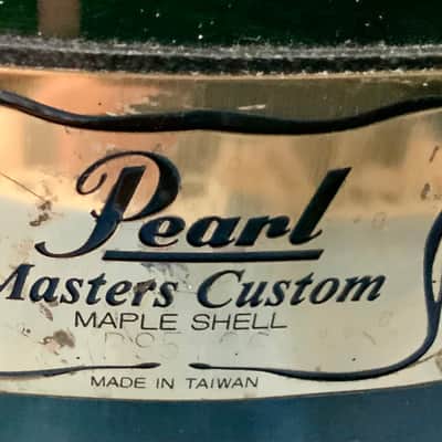 Pearl  13’x11’  Pearl masters custom  maple shell 1996 - Emerald mist image 4