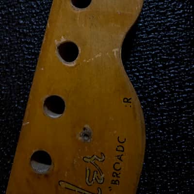 Fender Clive Brown Broadcaster Neck 1950 Blackguard Copy Fender Custom Shop Black Guard Heavy Relic Neck Vintage Masterbuilt Dale Wilson Nachocaster Quality 1951 1952 1953 1954 Danny Gatton Nacho Julian Lage Vibe Nitro Finish image 12