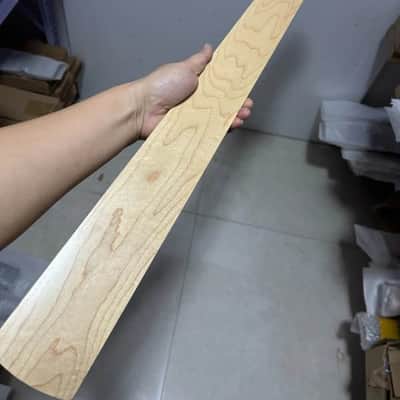 Fretless Maple Wood 5 String Bass Neck, Maple Fingerboard image 4