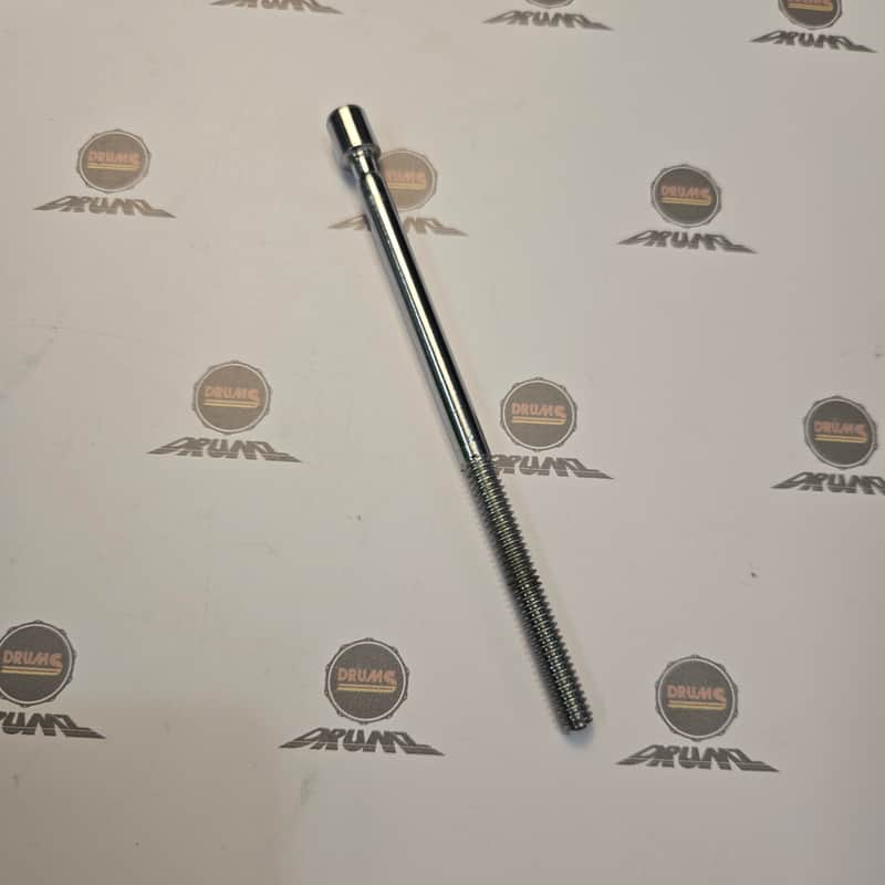 1980s Sonor 120mm 1/4 Slotted Bass Drum tension Rod Chrome