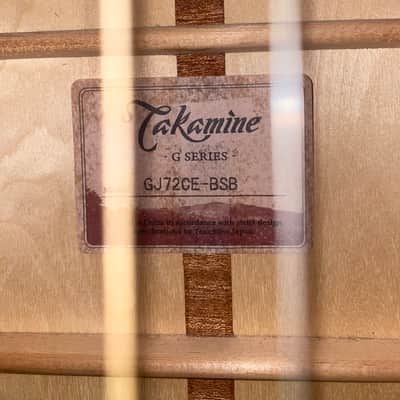 Takamine GJ72CE BSB G Series Jumbo Cutaway Acoustic/Electric Guitar Brown Sunburst image 4