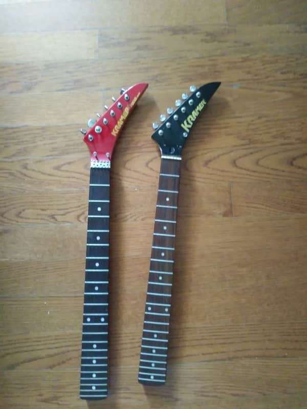 Two Kramer Focus 3000 1980s Black gold red neck (s) image 1