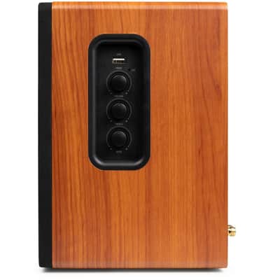 Audizio KS01B Regallautsprecher aktiv Set 120W BT Wood image 7