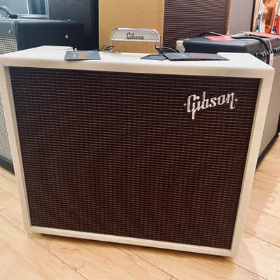 Gibson Dual Falcon 20 - Cream Bronco Vinyl with Oxblood Grille image 1