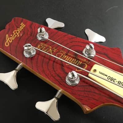 Aria Pro II CSB-380 Cardinal Series Bass Guitar Medium Scale early 80's Made in Japan image 13