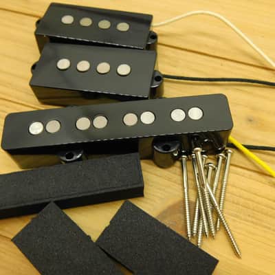 Quarter Pound Alnico 5 PJ Bass Neck and Bridge Pickup Set image 4