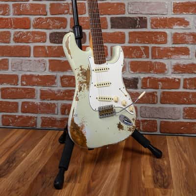 Fender Custom Shop 30th Anniversary 1960 Stratocaster Heavy Relic #56 Summer Event Limited Edition Super Faded Aged Sonic Blue 2017 w/OHSC image 3