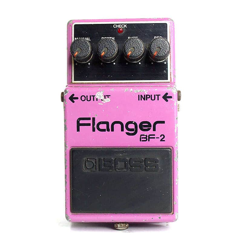 BOSS BF-2 Flanger エフェクター　MADE IN JAPAN Boss BF-2 Flanger 1980-1984 (Black Label) Made In Japan | Reverb