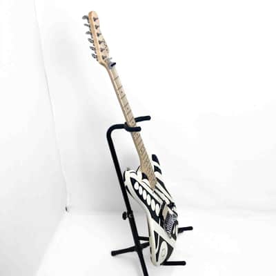 EVH Striped Series "Circles/See Ya"- Satin Black/White image 4