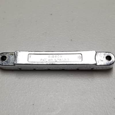 1966 - 1970s Gibson ABR-1 Chrome Bridge - Foundry Mark - 100% Genuine Vintage - No Sags or Cracks! image 2