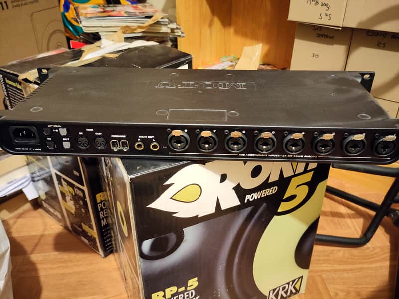 MOTU 8Pre Firewire Audio Interface 2000s - Black image 1