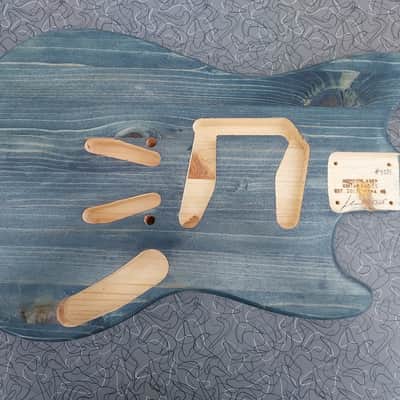 Guitar Body Mustang Style Nitro Finish Barncaster Pinecaster Nomoonlaser image 1