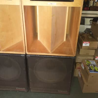 Klipsch La Scalas with KP-480 15" Subs (Set) 90's Birch Natural/Black image 3