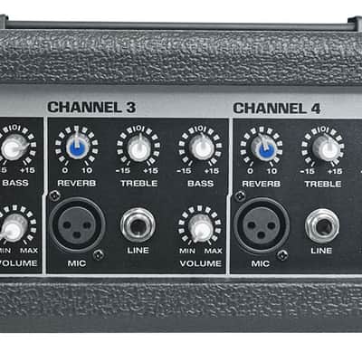 Rockville RPM45 1800w Powered 4 Channel Mixer , USB, 3 Band EQ, Effects, Phantom image 14