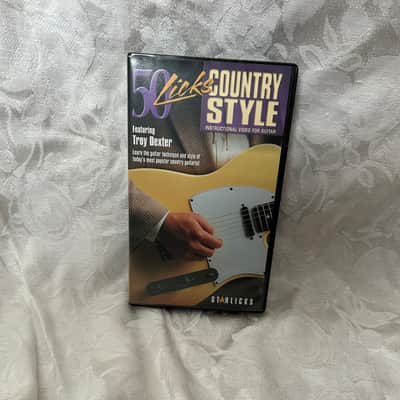 Starlicks/Hal Leonard 50 Licks Country Style 1999 Featuring Troy Dexter. Instructional video for guitar VHS image 1