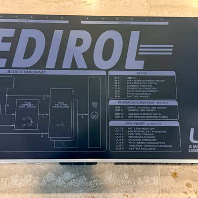 Roland Edirol UM-880 8 IN / 8 OUT USB MIDI Interface Patchbay Rackmount image 2