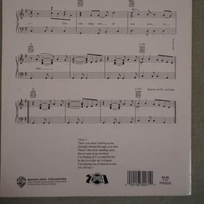 Warner Bros Rick Trevino "Running Out of Reasons to Run" Sheet Music 1996 image 2