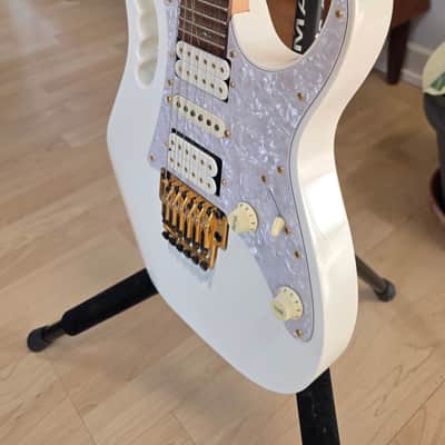 Ibanez JEM-7V TEAM J. CRAFT Prestige Steve Vai Signature 2008 White MIJ Japan JEM7V 7 6 String Pro Artist Guitar CASE QUEEN Tree of Life HSH Scalloped Super Strat image 15