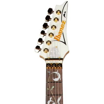 Ibanez PIA3761-SLW Steve Vai Signature 6-String Solid Body Electric Guitar with Rosewood Fretboard, Right-Handed, Stallion White image 3