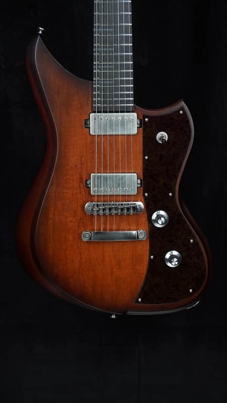 Dunable USA Yeti 7 String Custom in Natural Light Brown Burst image 1