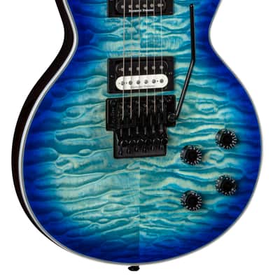 Dean Cadi Select Quilt Top Electric Guitar, Ocean Burst, Light Weight Case Bundle image 2
