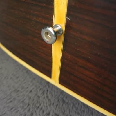 Vintage Jumbo 12-String Acoustic Guitar Japan Made w/ Hard Case image 10