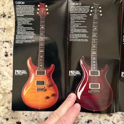 PRS Carlos Santana poster catalog 1995 artist series II 10th anniversary McCarty 22 custom 24 standard CE bolt on image 9