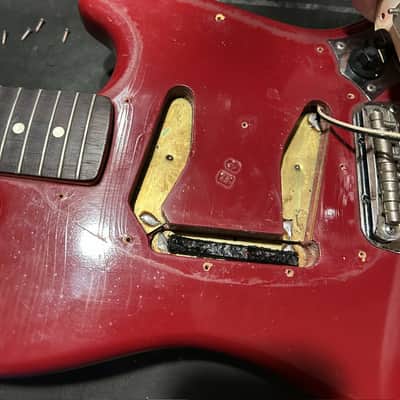 Fender Mustang Guitar with Rosewood Fretboard 1964 - 1969 - Dakota Red image 12