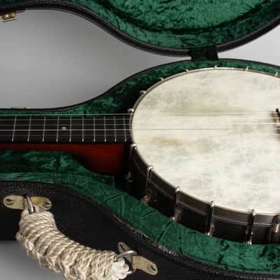 Fairbanks No. 0 5 String Banjo (1905), ser. #22907, black tolex hard shell case. image 16