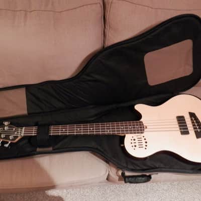 Godin A5 Ultra Electric/Acoustic 5 string bass 2013 Natural Satin image 7