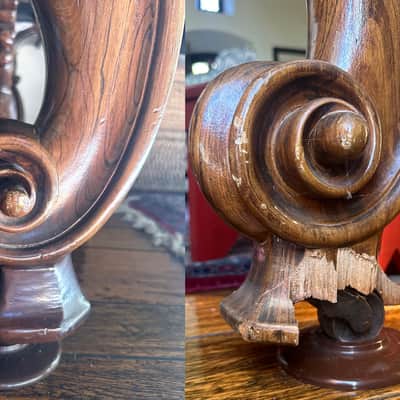 Steinway Grand Piano, Rosewood, 8ft 5in, 85 key, 1860 (restored c.1985), Rococo Revival S-scroll legs/etc. (Serial#3007) image 4