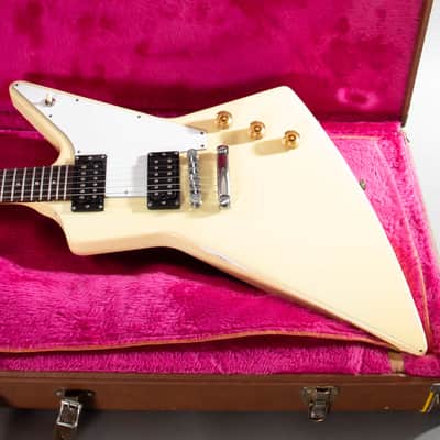 1990 Gibson Explorer '76 Reissue Alpine White – Ebony Board, 500T/496R, OHSC image 1