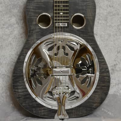 Cross Guitars Dobro--Handmade Square Neck Resonator 2018 Black Smoke image 2