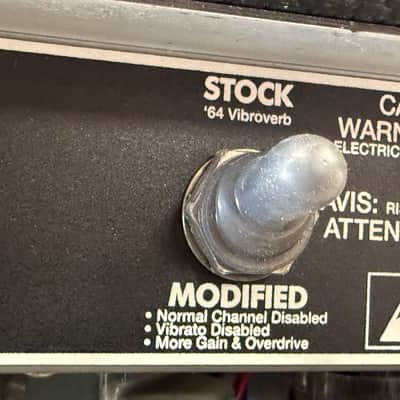SPECIAL OFFER ! Fender Vibroverb Custom tube amplifier César Díaz MOD 2004 Black Face SRV image 6