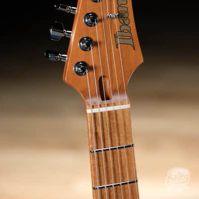Ibanez AZ2402 Prestige HH Roasted Maple Neck w/ Case – Roadster Orange Metallic image 5