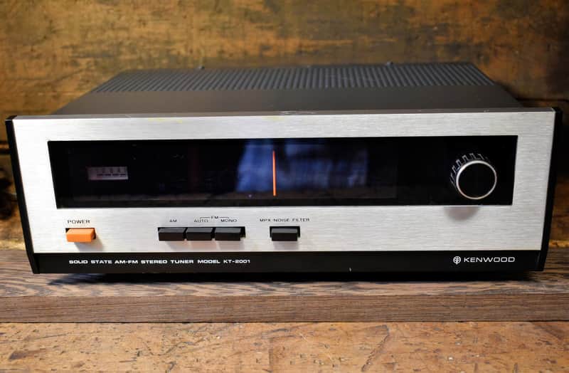 Kenwood KT-2001  vintage tuner Silver/Black Tested Working Free Shipping #160 image 1