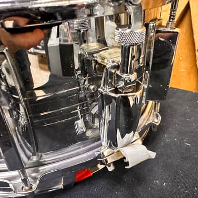 Yamaha 5.5" x 14" Snare Drum SD-755 Chrome Over Steel image 9