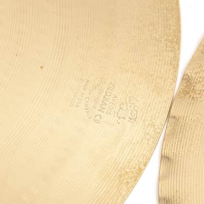 Zildjian 14" A Custom Mastersound Hi-Hats - 1100g Top / 1300g Bottom - Used image 3